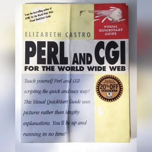 🆓️FREE ADD ON  TO BUNDLE Perl and CGI Programming Book Old School!